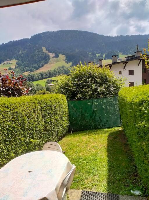 Charmant Studio + Jardin Vue Pistes Et Local Velo Praz-sur-Arly Extérieur photo